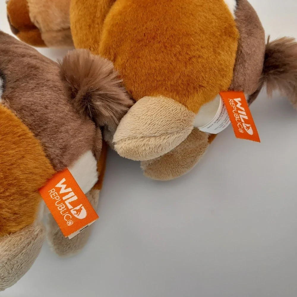 Wild Republic Chipmunk Plush Lot‎ of 2 K&M International 8